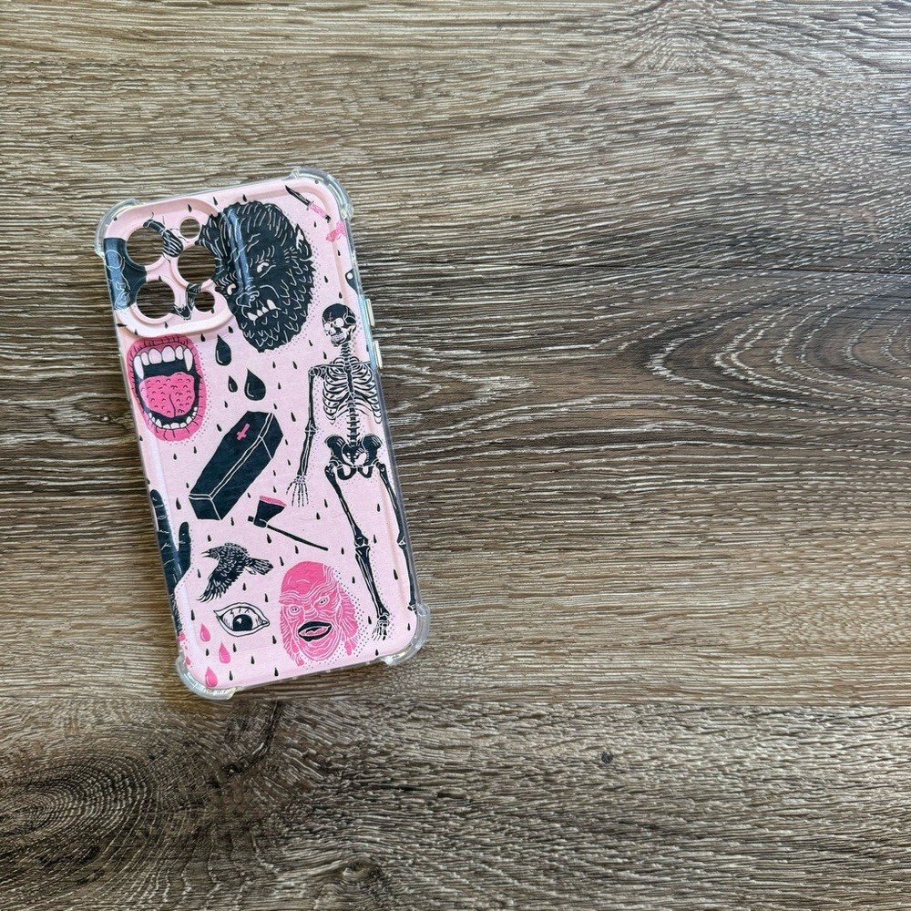 Monster Creatures Skeleton Pink iPhone 12 Pro Max Case